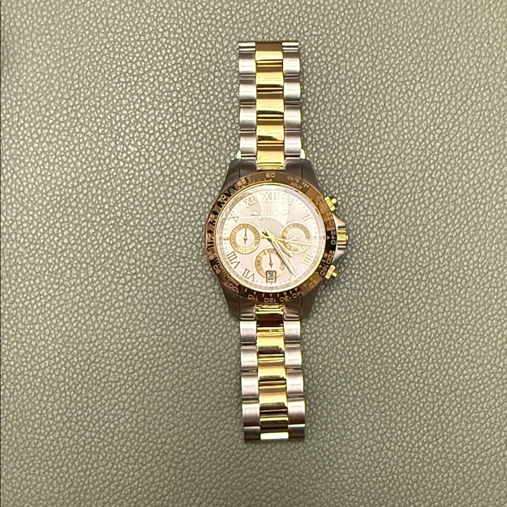 MK Two-Tone Gold and Silver Watch